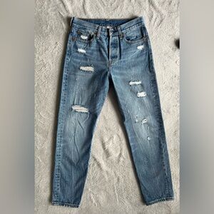 Levi’s Distressed Skinny Jeans Women Size 27